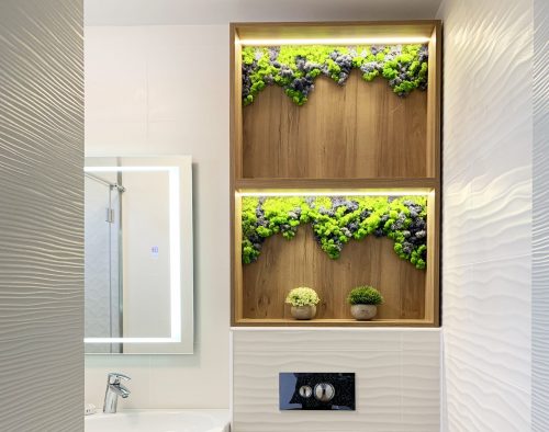 скандинавски мъх в банята